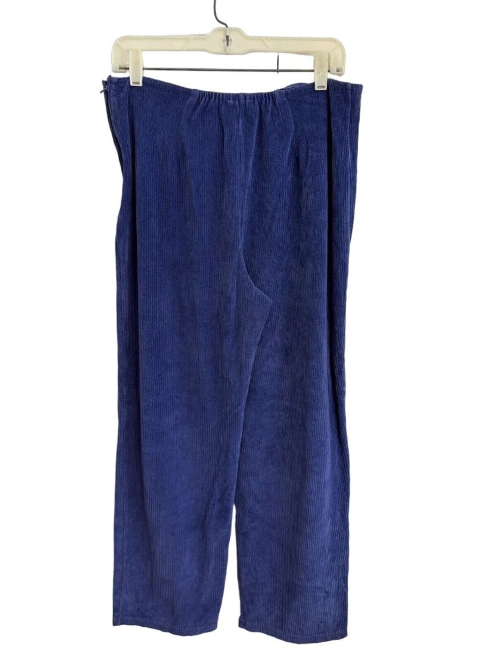 Vintage 90's April Cornell Blue Corduroy Straight Leg Pants Sz L High Waist - Picture 3 of 11